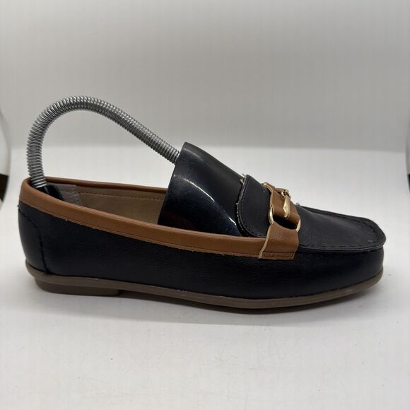 GH Bass & Co Weejuns Bass-Kacey Womens 5.5 M Loafer Slip On Black & Tan - Picture 2 of 12